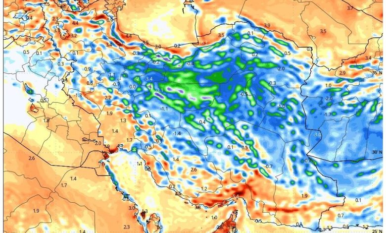 هشدار نارنجی هواشناسی برای ۴ استان؛ رگبار شدید و سقوط سنگ در راه است